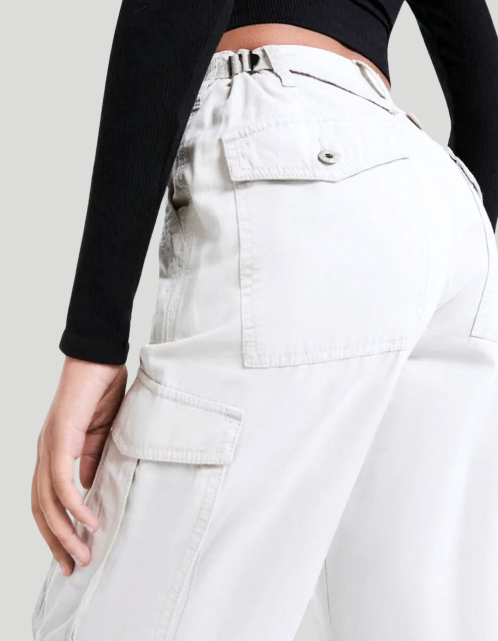 ELENA CARGO PANTS- ADJUSTABLE STRAIGHT FIT CARGO PANTS