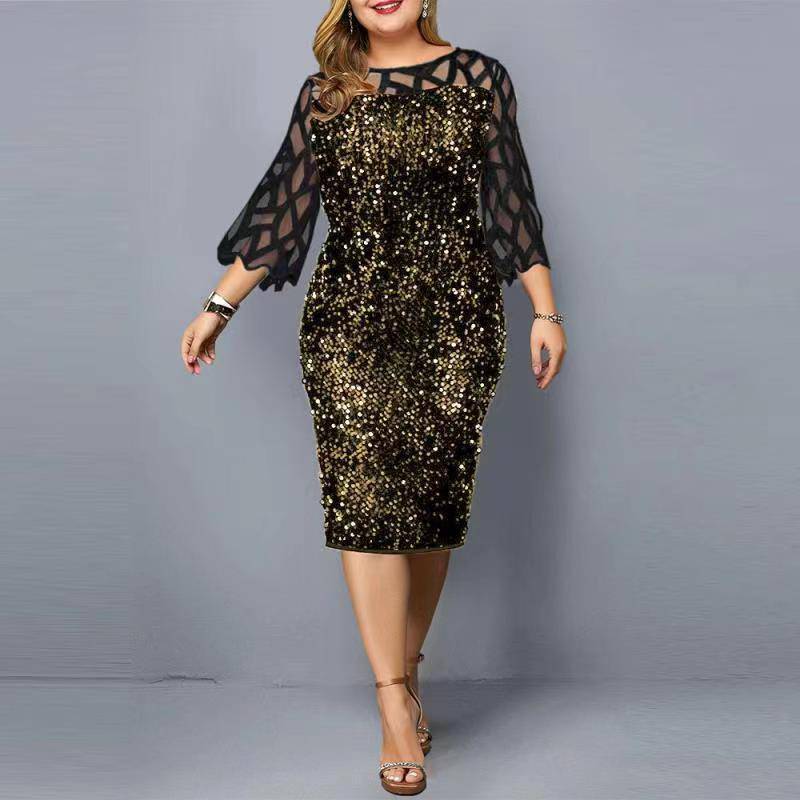 Plus Size Pang-party Dress - MATCHING MASTER