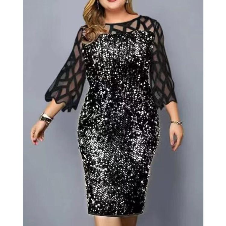 Plus Size Pang-party Dress