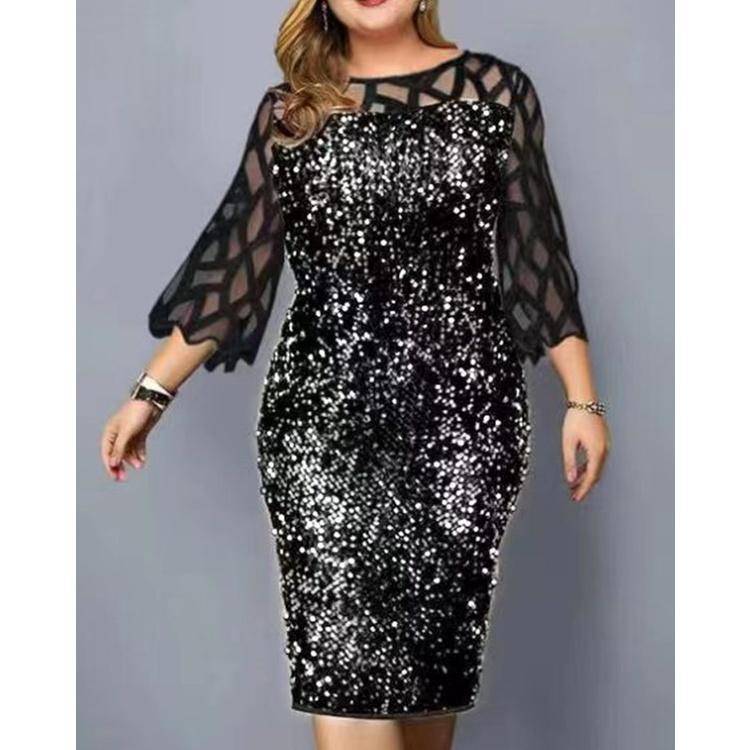 Plus Size Pang-party Dress - MATCHING MASTER