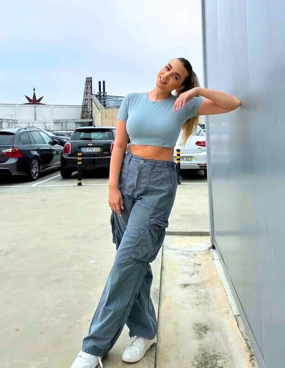 ELENA CARGO PANTS- ADJUSTABLE STRAIGHT FIT CARGO PANTS - MATCHING MASTER