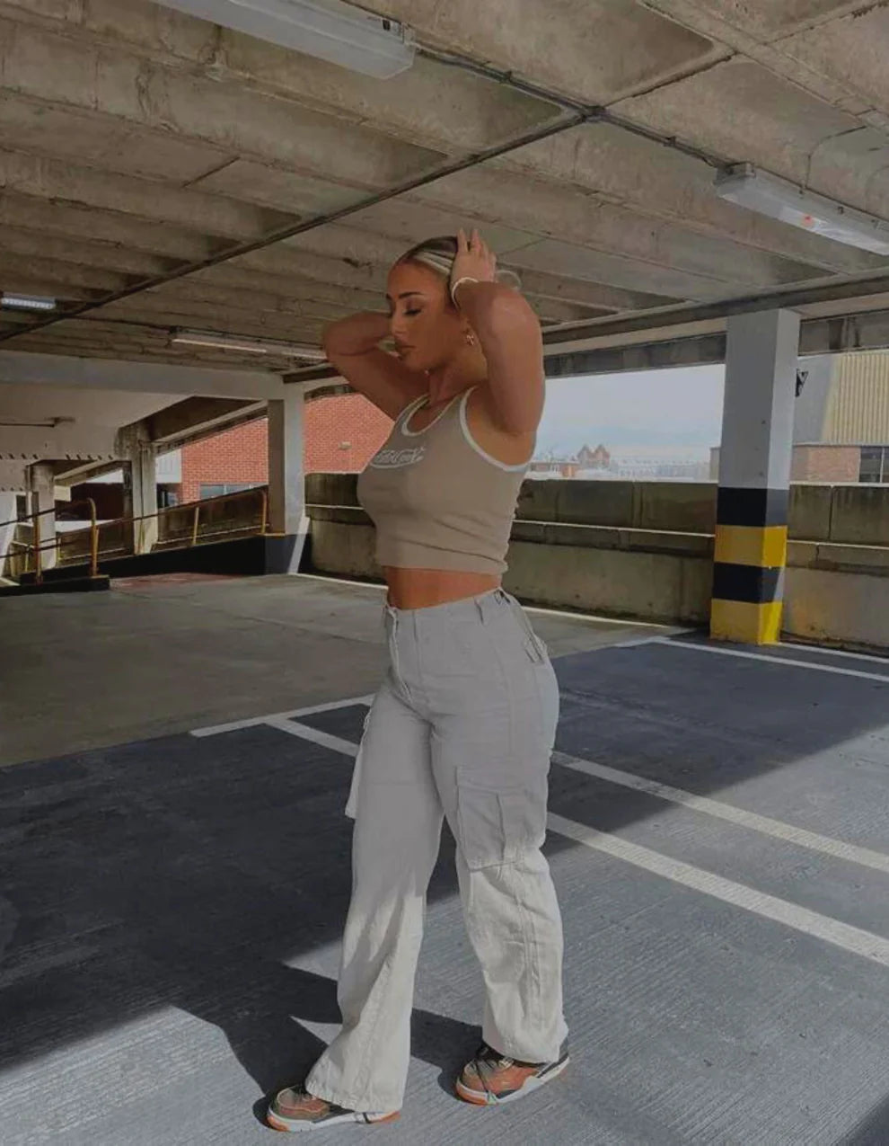 ELENA CARGO PANTS- ADJUSTABLE STRAIGHT FIT CARGO PANTS