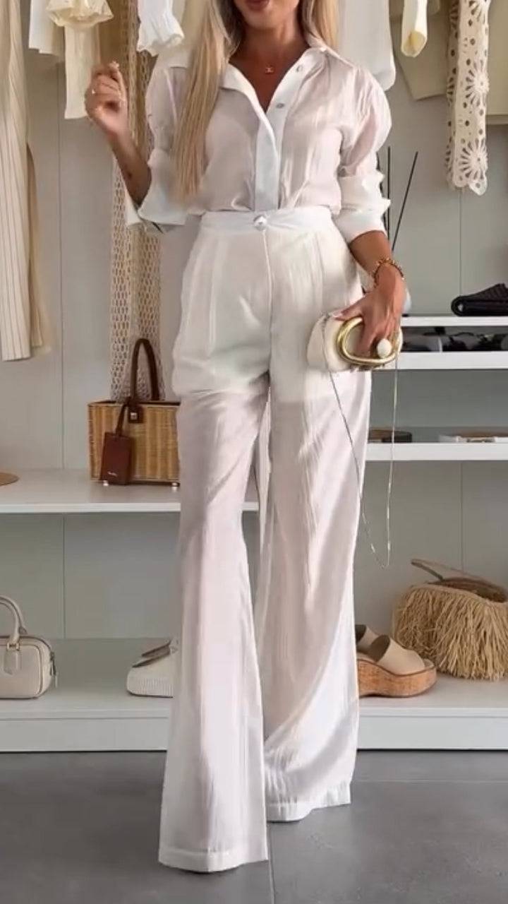 Ladies' Lapel Splicing Skin Penetrating Commuting Temperament Set - MATCHING MASTER