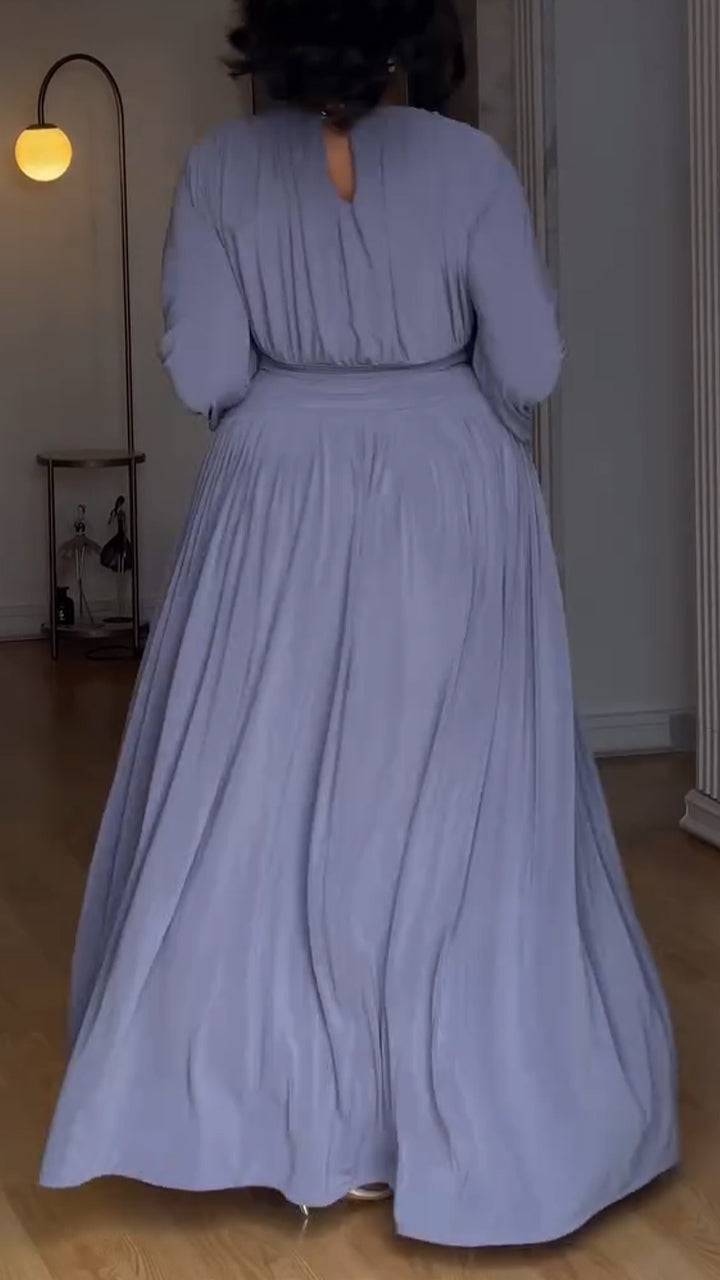 Ladies' Round Neck Top+ Skirt Casual Temperament Set - MATCHING MASTER