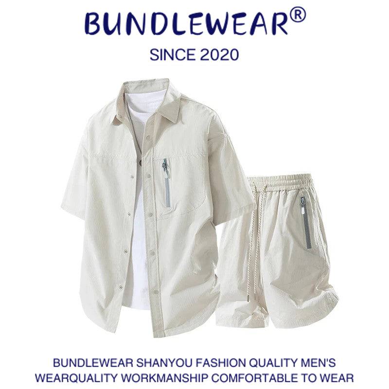 Men's summer ice silk suit - MATCHING MASTER