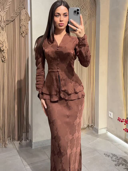 Slim-fit maxi dress - MATCHING MASTER