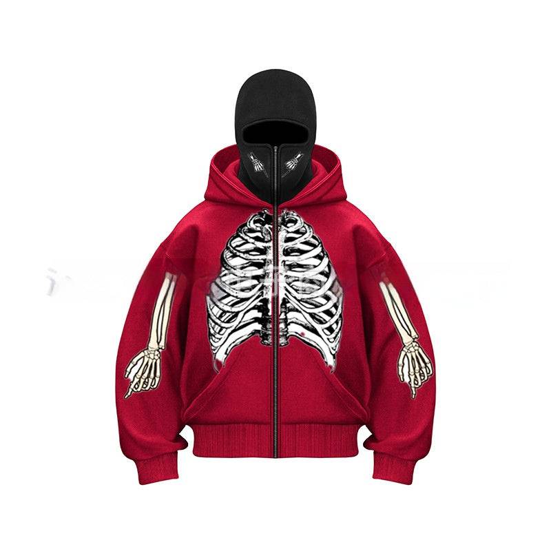 Ninja mask double hooded unique design hooded sweatshirt - MATCHING MASTER