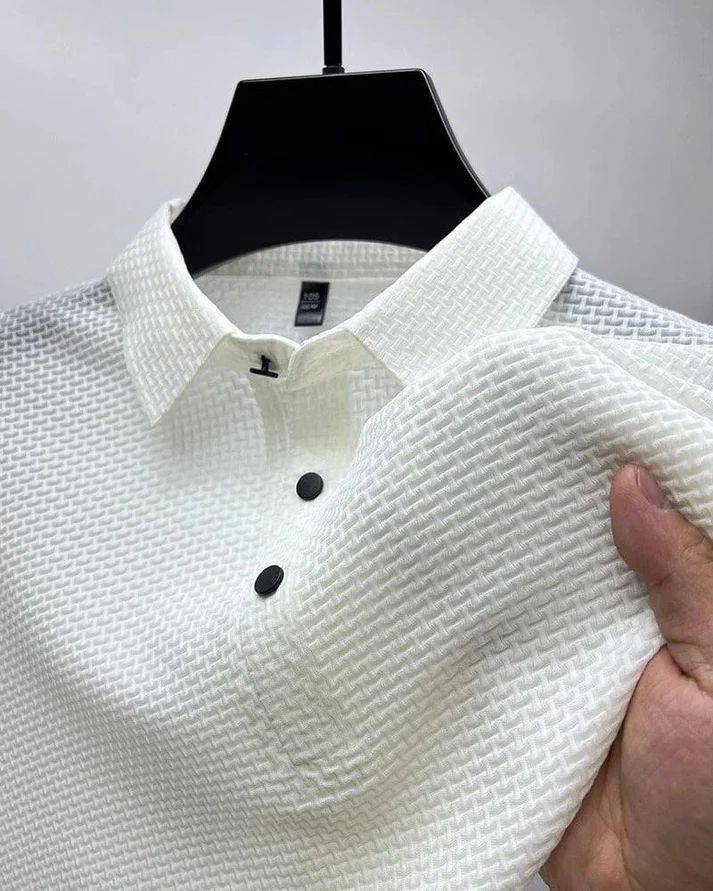 Men's t-shirt with an elegant silk texture - MATCHING MASTER