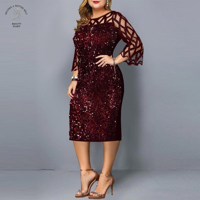 Plus Size Pang-party Dress