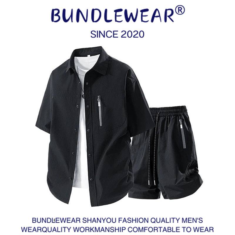 Men's summer ice silk suit - MATCHING MASTER