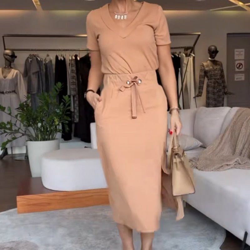 🌸Summer Sale🌸Women's V-Neck Tops and Skirts