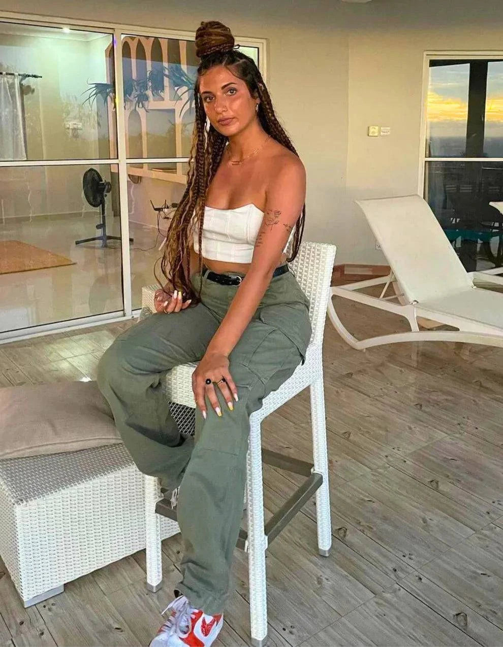 ELENA CARGO PANTS- ADJUSTABLE STRAIGHT FIT CARGO PANTS - MATCHING MASTER