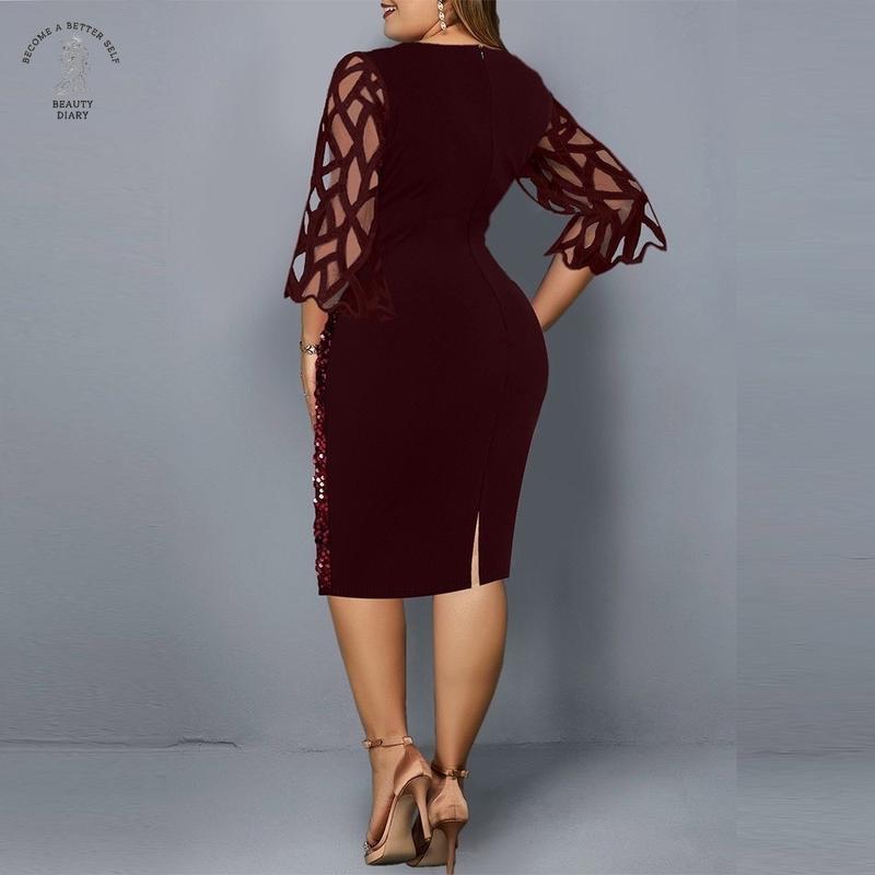 Plus Size Pang-party Dress