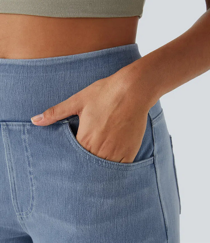 SUPER STRETCH WIDE LEG HIGH WAIST JEANS (Get two for a bigger discount)