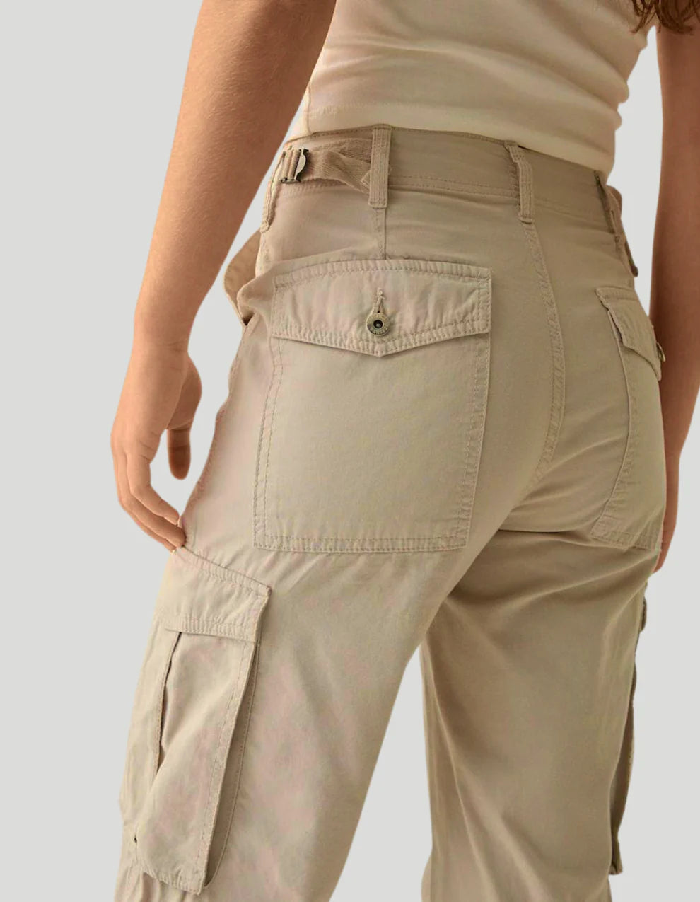 ELENA CARGO PANTS- ADJUSTABLE STRAIGHT FIT CARGO PANTS