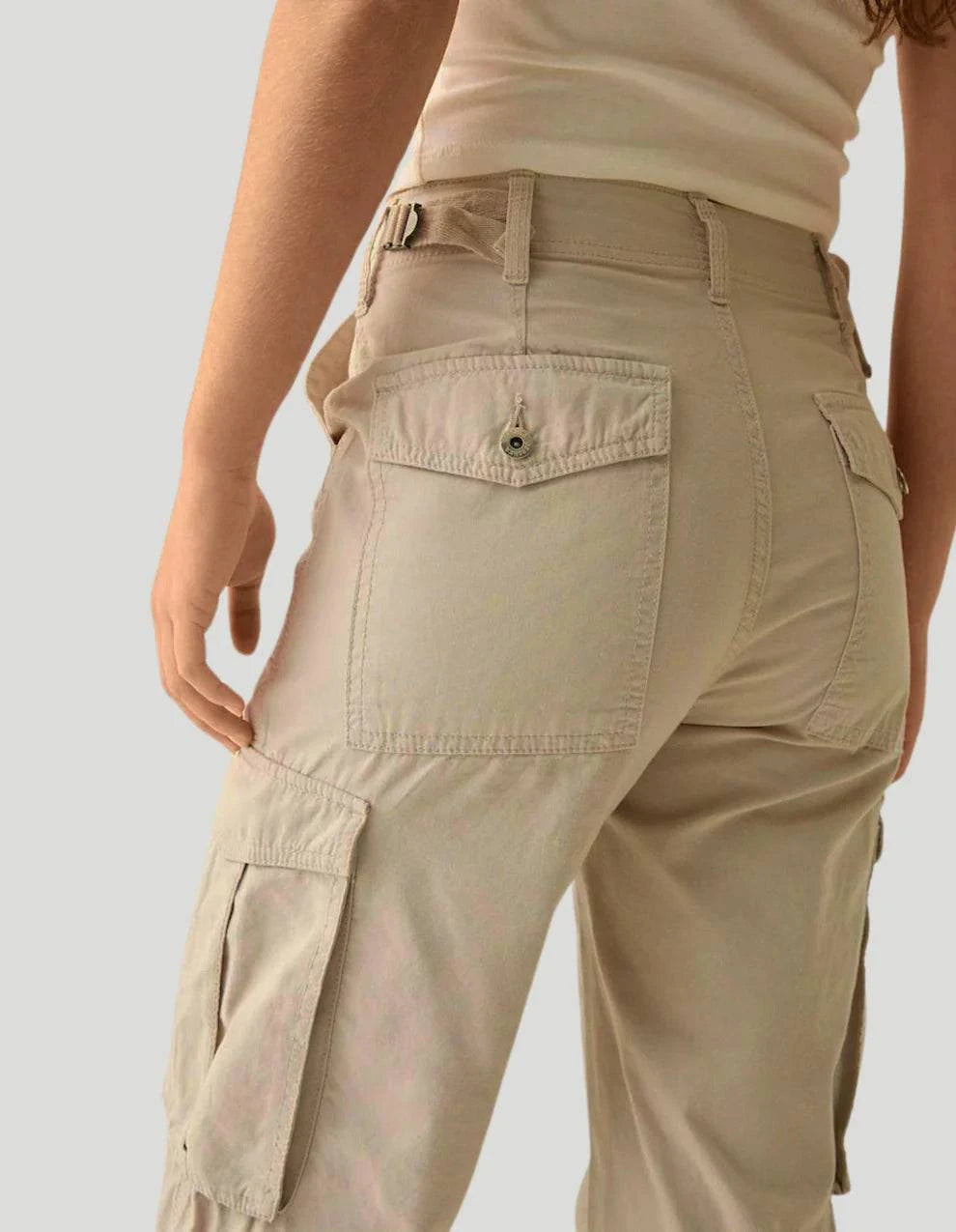 ELENA CARGO PANTS- ADJUSTABLE STRAIGHT FIT CARGO PANTS - MATCHING MASTER