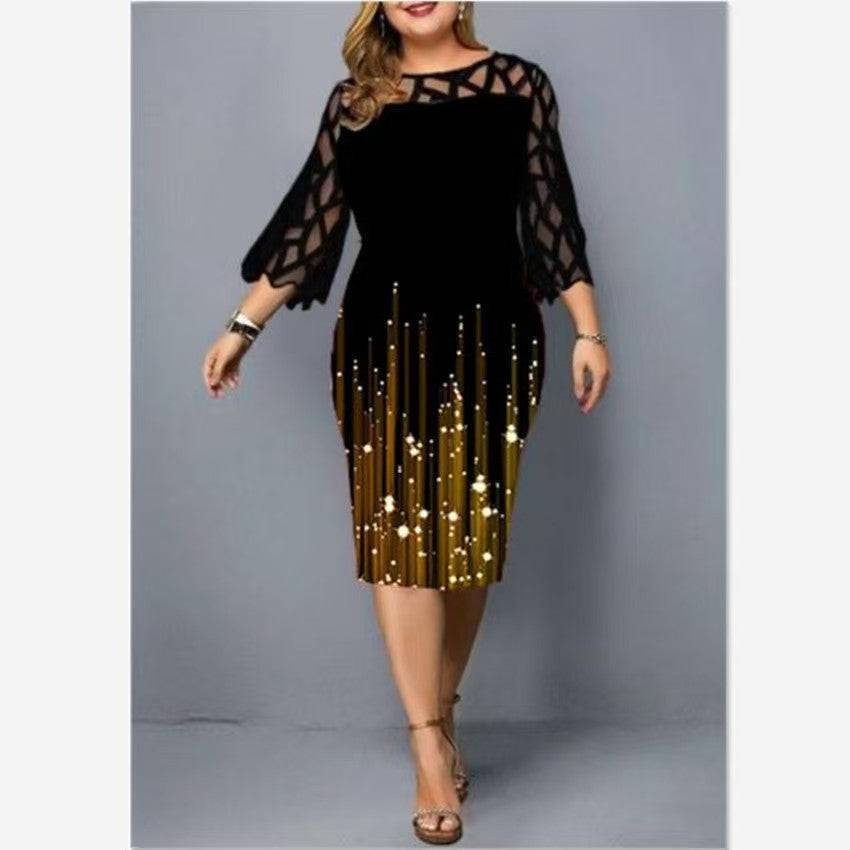Plus Size Pang-party Dress - MATCHING MASTER