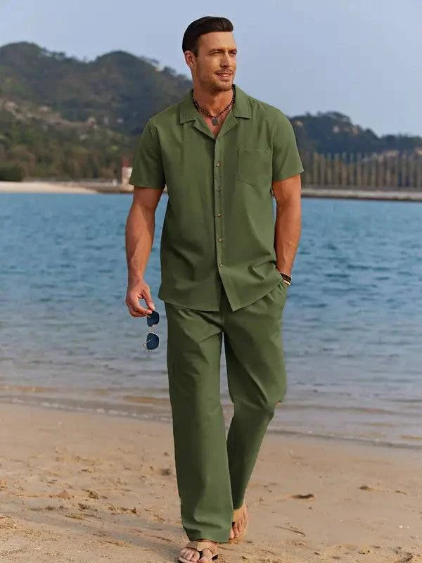 Men's linen suit - MATCHING MASTER