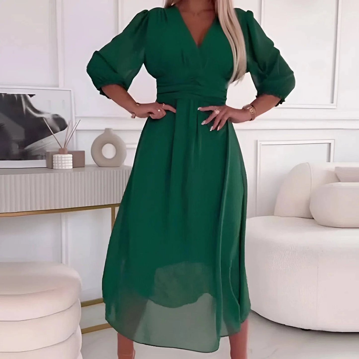 Light Silk Chiffon Dress - MATCHING MASTER