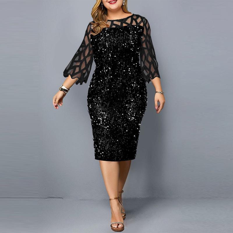 Plus Size Pang-party Dress
