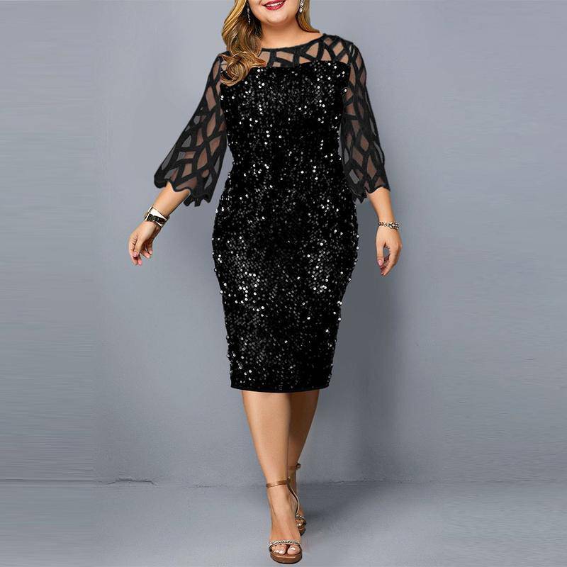 Plus Size Pang-party Dress - MATCHING MASTER