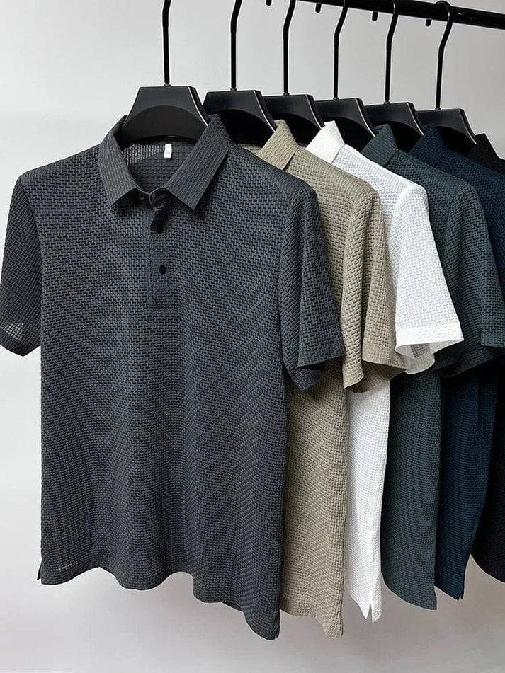 Men's t-shirt with an elegant silk texture - MATCHING MASTER