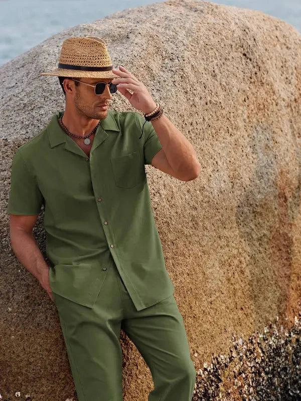 Men's linen suit - MATCHING MASTER