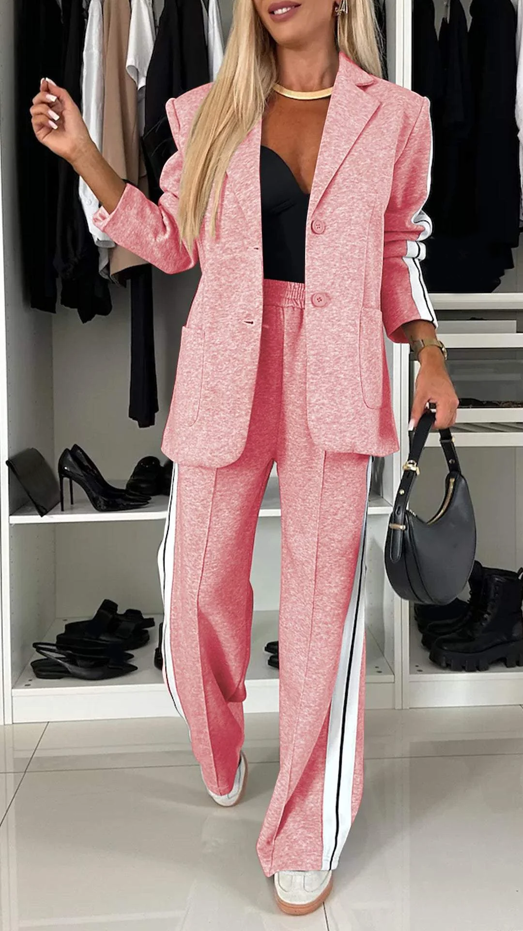 Women's Formal Lapel Long Sleeve Casual Suit