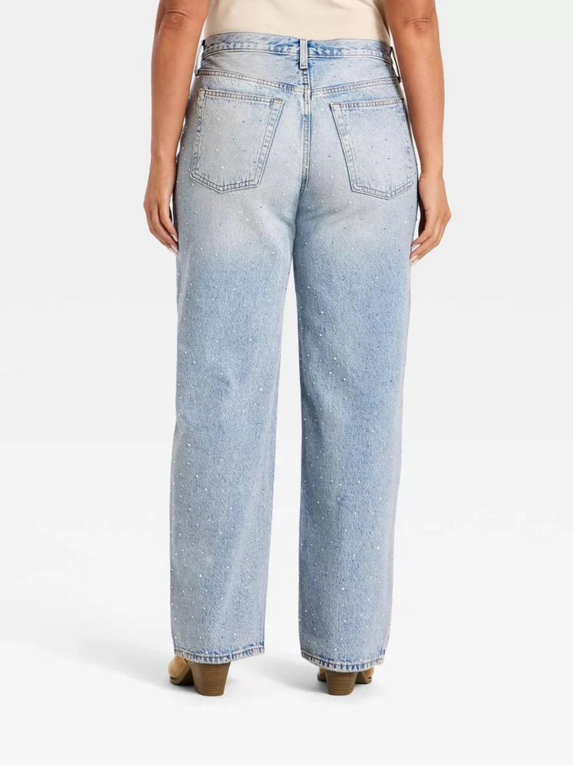 Starlight 90s Baggy Crystal Jeans