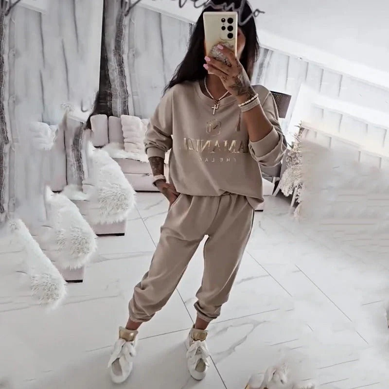 ❤️🔥Ladies' Long-sleeved top and pants