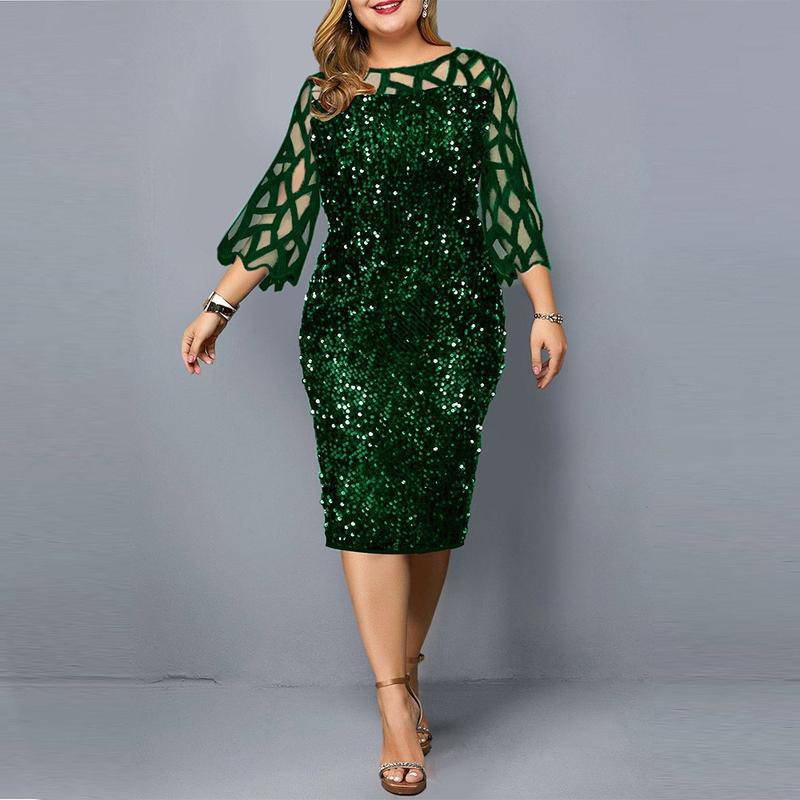 Plus Size Pang-party Dress - MATCHING MASTER