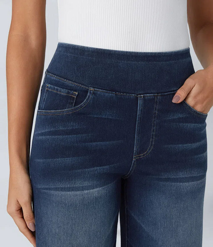 SUPER STRETCH WIDE LEG HIGH WAIST JEANS (Get two for a bigger discount)