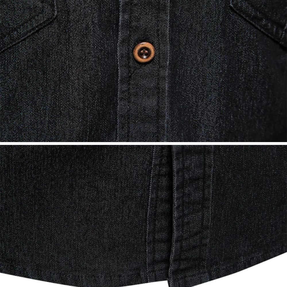 AdaptiveFit Cotton Denim Shirt: Men's Fit