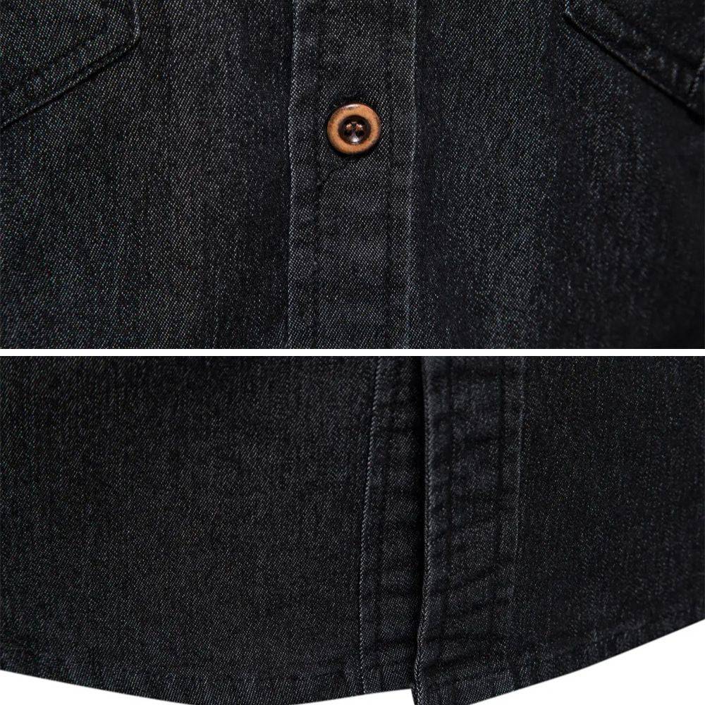 AdaptiveFit Cotton Denim Shirt: Men's Fit - MATCHING MASTER
