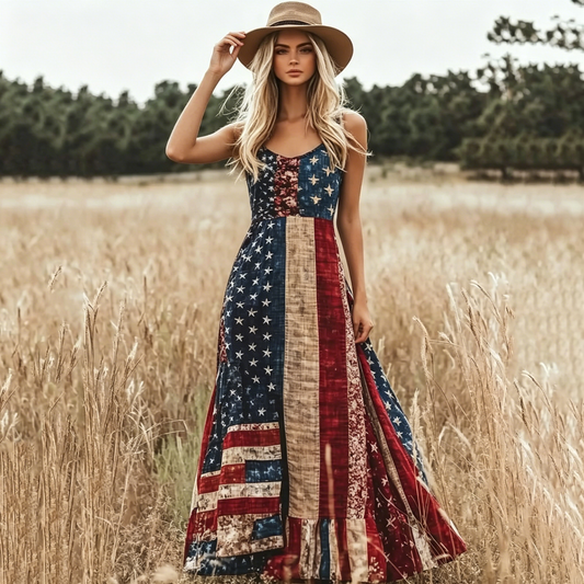 USA 250th Women's loose-fitting versatile dress - BundleWear