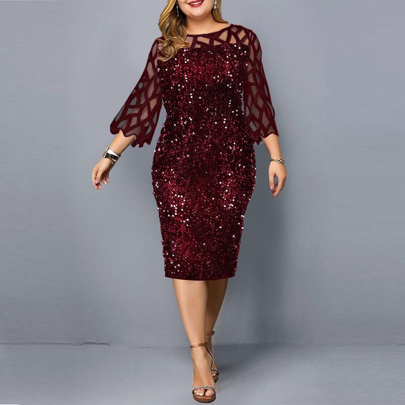 Plus Size Pang-party Dress