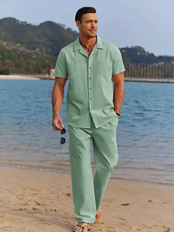 Men's linen suit - MATCHING MASTER