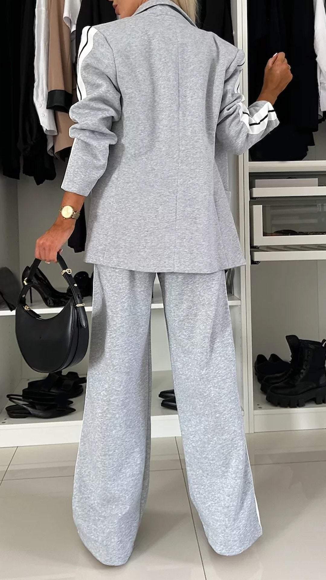 Women's Formal Lapel Long Sleeve Casual Suit