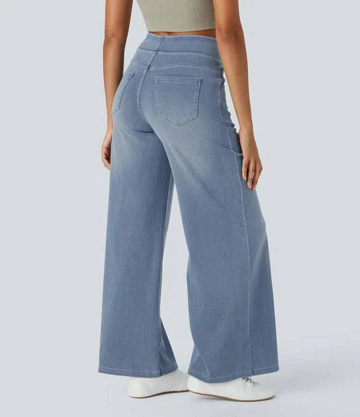 SUPER STRETCH WIDE LEG HIGH WAIST JEANS (Get two for a bigger discount) - MATCHING MASTER