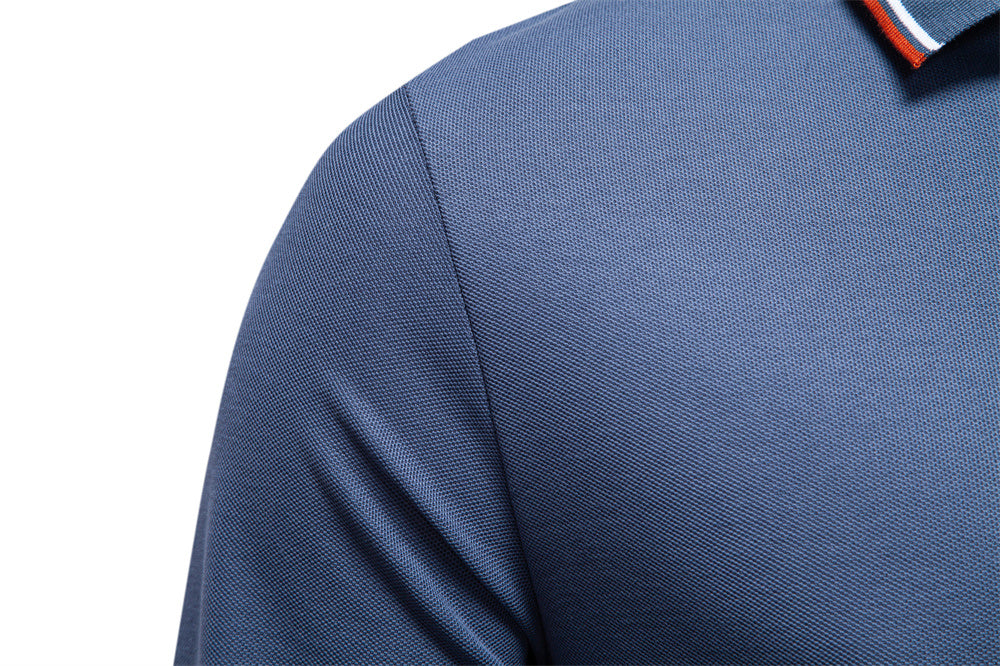 AIOPESON Long Sleeve Polo PL7015 - BundleWear