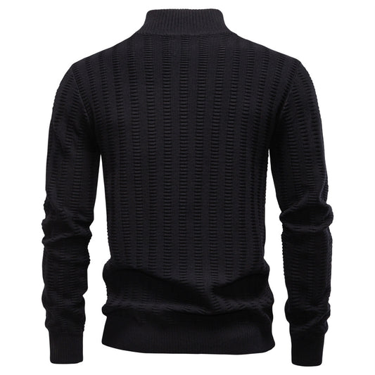 AIOPESON Stand Collar Sweater Y6211 - BundleWear
