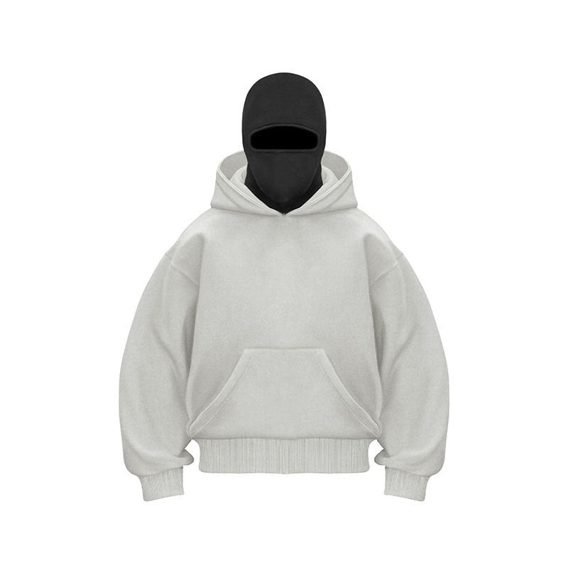 Ninja mask double hooded unique design hooded sweatshirt