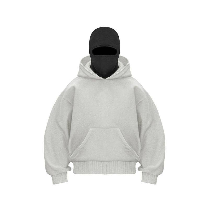 Ninja mask double hooded unique design hooded sweatshirt - MATCHING MASTER