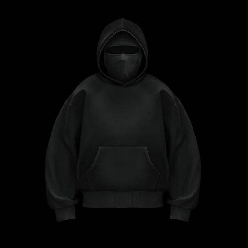 Ninja mask double hooded unique design hooded sweatshirt - MATCHING MASTER