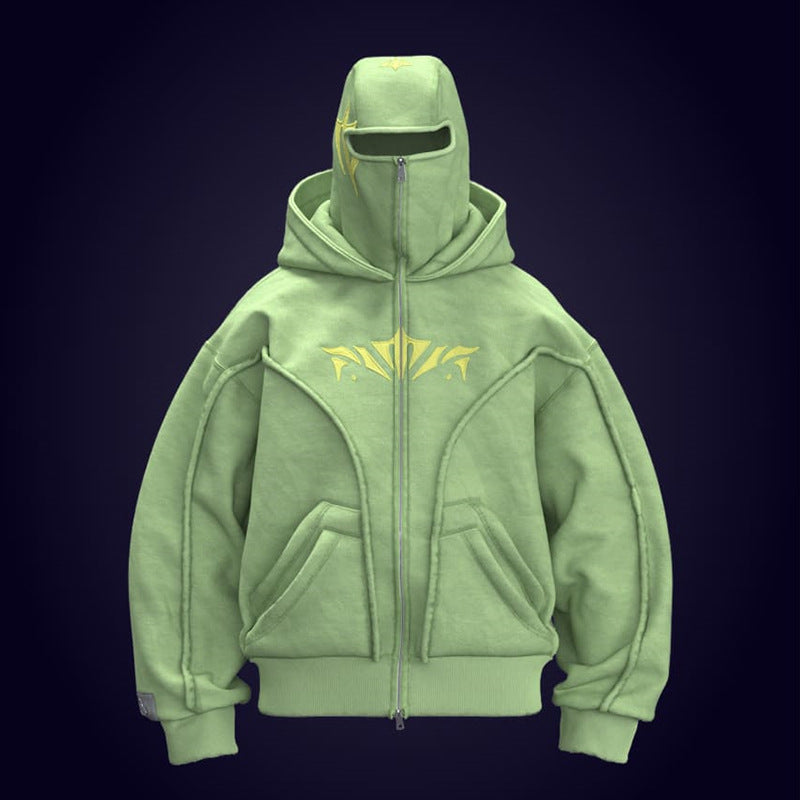 Ninja Mask Double Hood Unique Design Hoodie