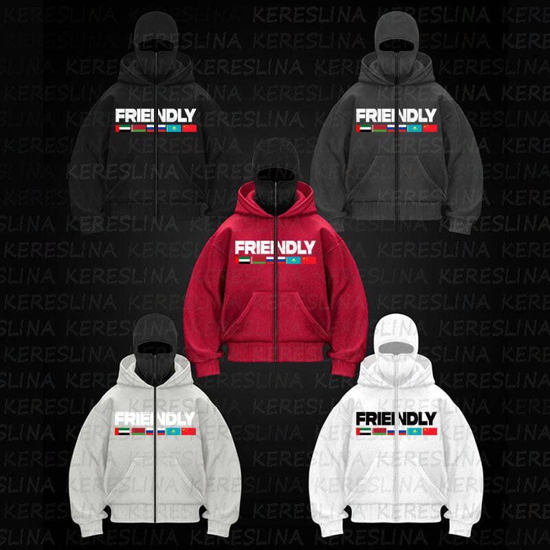 Ninja mask double hooded unique design hooded sweatshirt - MATCHING MASTER