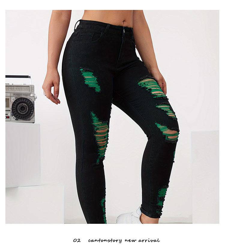 Colored ripped jeans - MATCHING MASTER