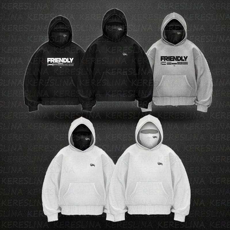 Ninja mask double hooded unique design hooded sweatshirt - MATCHING MASTER