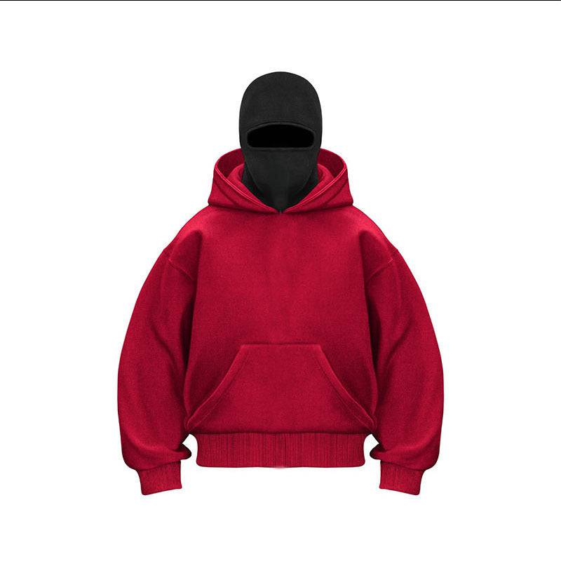 Ninja mask double hooded unique design hooded sweatshirt - MATCHING MASTER