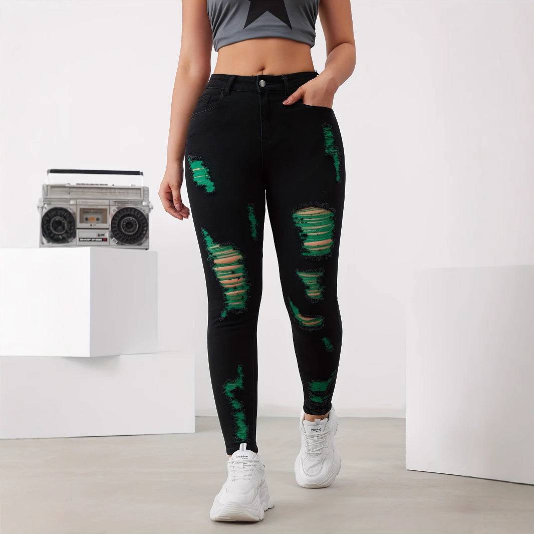 Colored ripped jeans - MATCHING MASTER